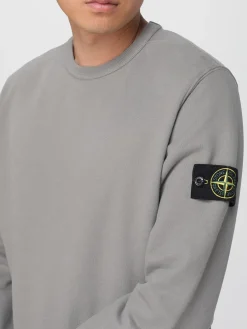 Felpa a girocollo con logo Stone Island
