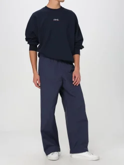 Felpa a girocollo con logo A.P.C.