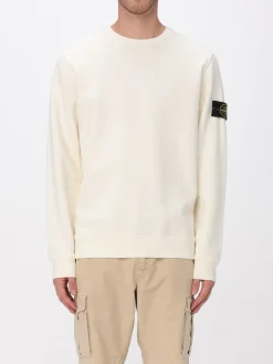 Felpa a girocollo con logo Stone Island