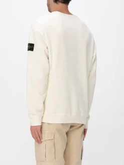 Felpa a girocollo con logo Stone Island