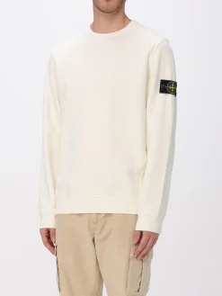 Felpa a girocollo con logo Stone Island