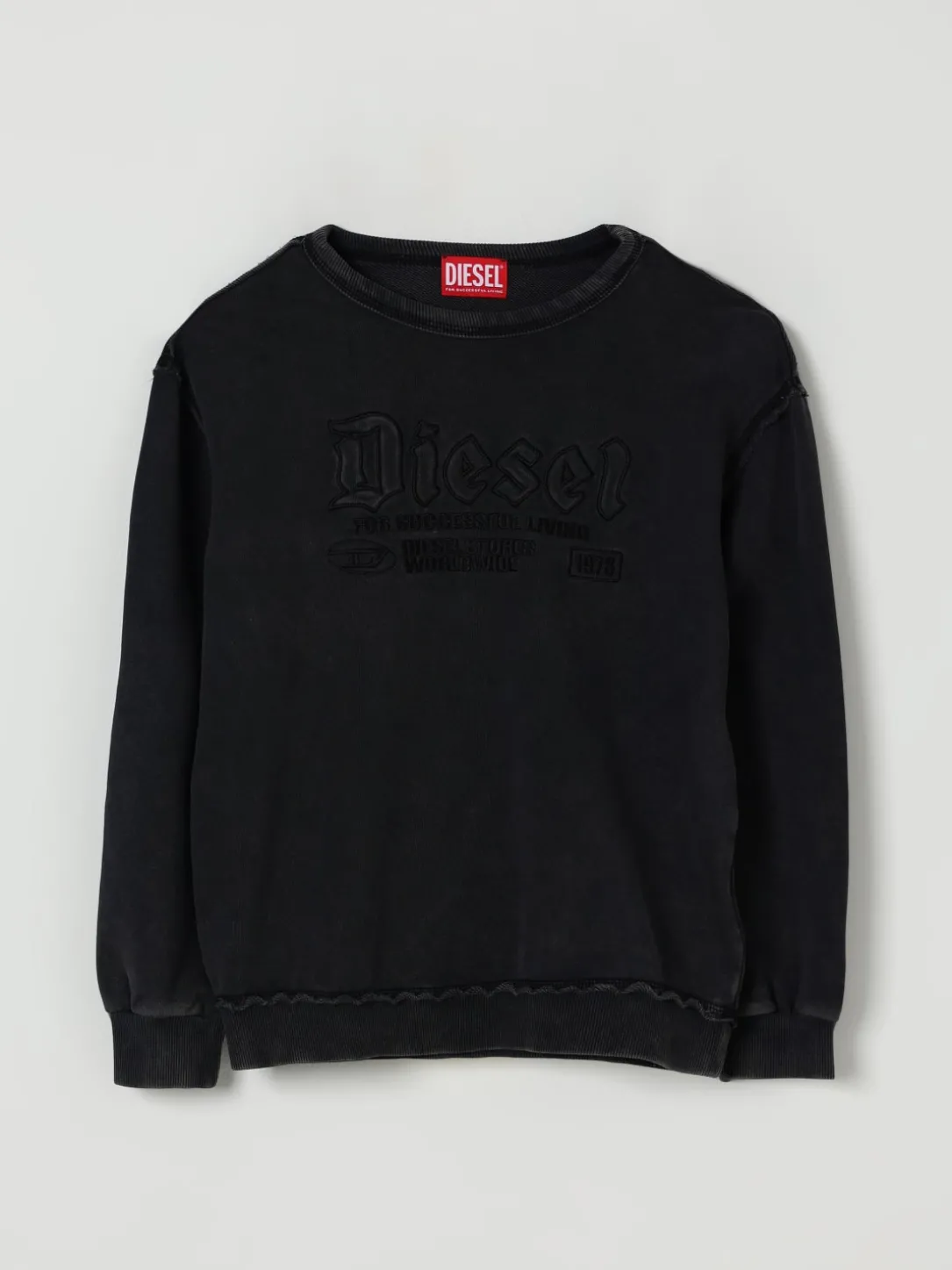 Felpa a girocollo con logo Diesel