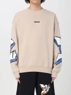 Felpa a girocollo con logo stampato Disclaimer