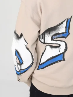 Felpa a girocollo con logo stampato Disclaimer