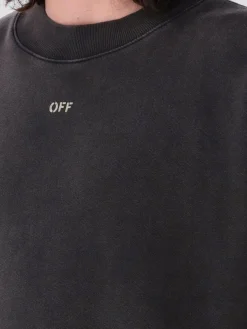 Felpa a girocollo con logo posteriore Off-white