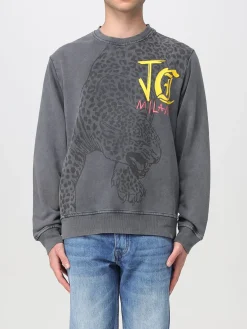 Felpa a girocollo con maxi logo Just Cavalli