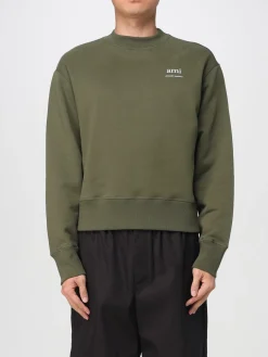 Felpa a girocollo con mini logo Ami Paris