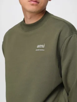 Felpa a girocollo con mini logo Ami Paris