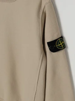 Felpa a girocollo in cotone Stone Island Junior