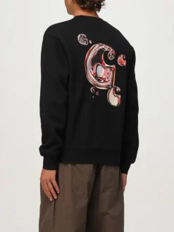 Felpa a girocollo in cotone con logo Solar Chrome Carhartt Wip