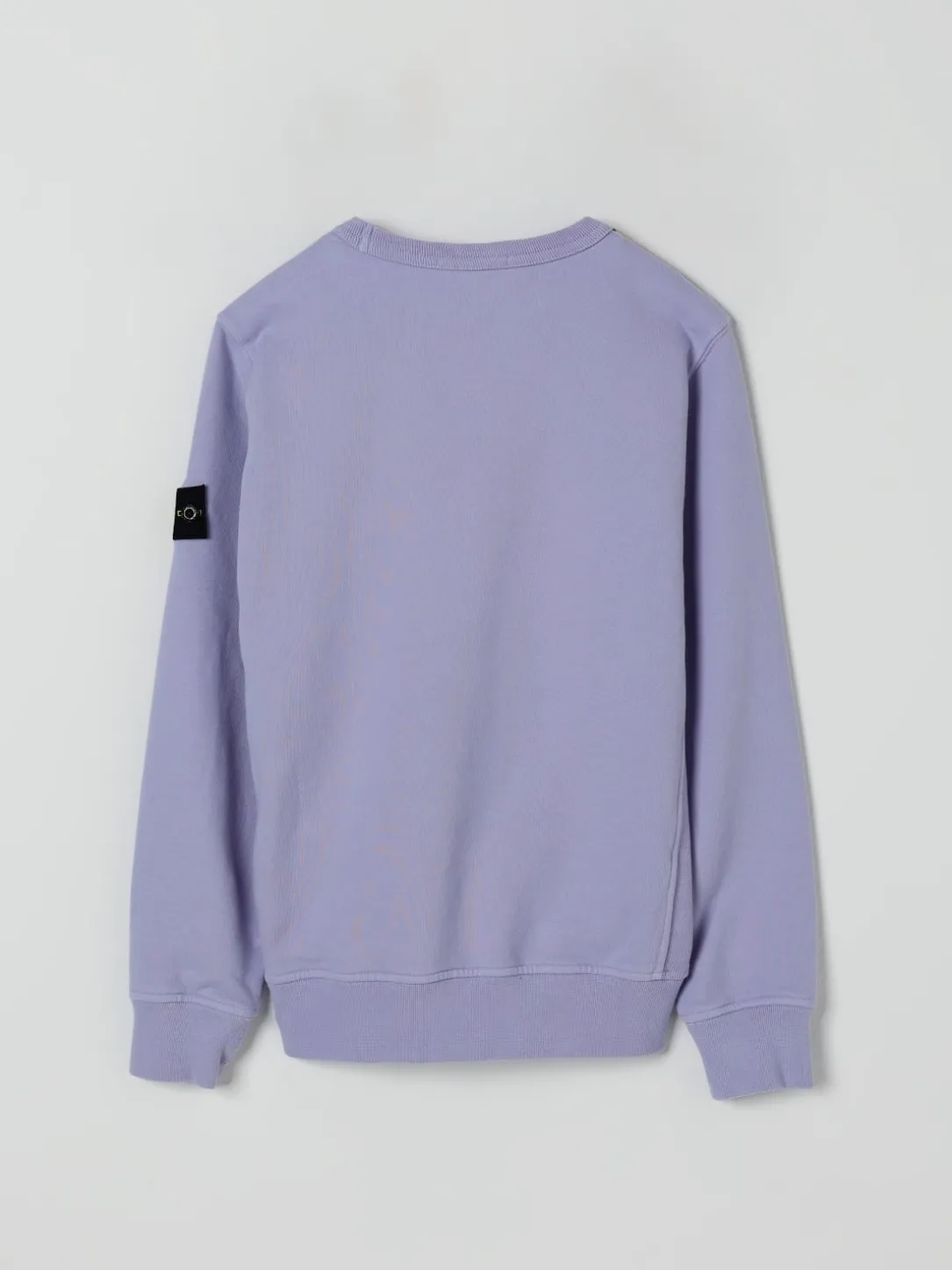 Felpa a girocollo in cotone Stone Island Junior