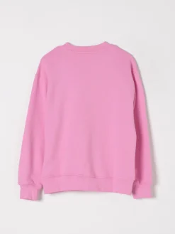 Felpa a girocollo in cotone con logo MSGM Kids