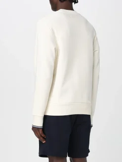 Felpa a girocollo in cotone con logo Fred Perry