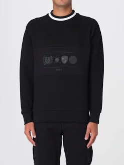 Felpa a girocollo in cotone Boss