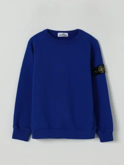 Felpa a girocollo in cotone Stone Island Junior