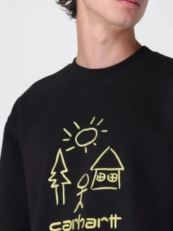 Felpa a girocollo in misto cotone con logo Masterpiece Carhartt Wip