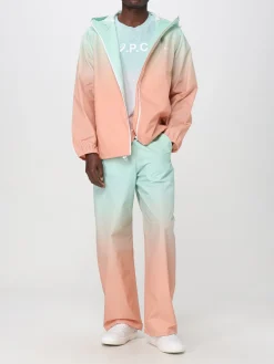 Felpa a girocollo sfumata con logo A.P.C.