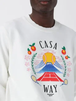 Felpa a girocollo stampata Casablanca