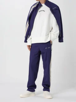 Felpa a girocollo stampata Palm Angels