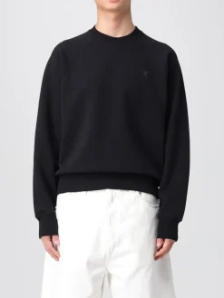 Felpa basic Ami Paris in cotone con logo