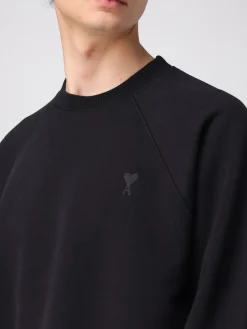 Felpa basic Ami Paris in cotone con logo