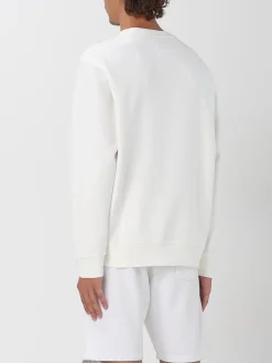 Felpa basic Armani Exchange in misto cotone con monogram