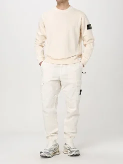 Felpa basic Stone Island in cotone