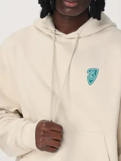 Felpa Burberry in cotone con stampa logo