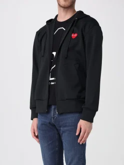 Felpa Comme Des Garçons Play in cotone