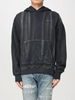 Felpa con cappuccio Amiri in cotone effetto used