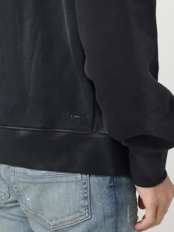 Felpa con cappuccio Amiri in cotone effetto used