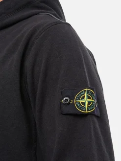 Felpa con cappuccio e logo Stone Island