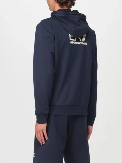 Felpa con cappuccio e logo Ea7