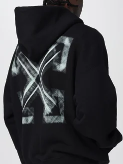 Felpa con cappuccio e logo Off-White