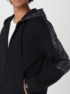 Felpa con cappuccio e logo Ea7