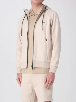 Felpa con cappuccio e logo Saggy Boss in misto cotone