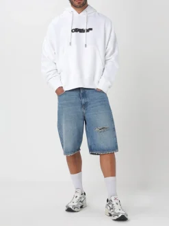 Felpa con cappuccio e maxi logo Off-white