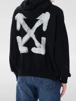 Felpa con cappuccio e maxi logo Off-white