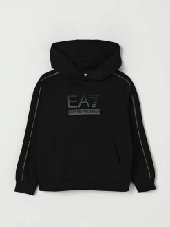 Felpa con cappuccio EA7 in misto cotone