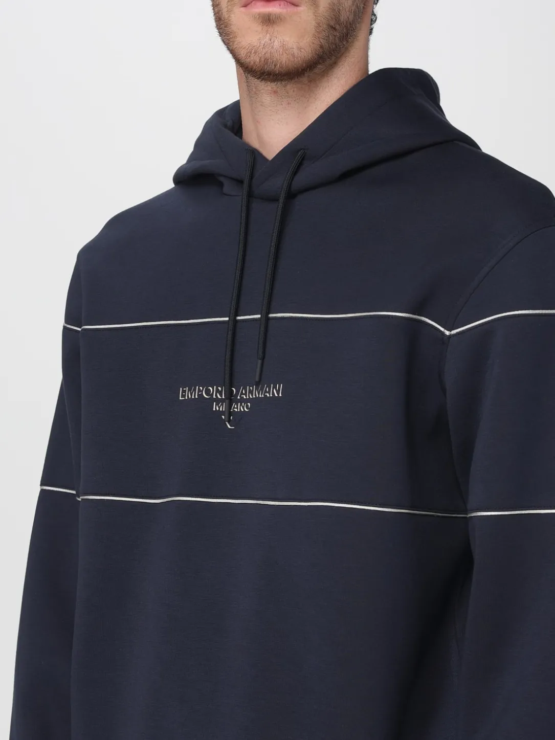 Felpa con cappuccio Emporio Armani in modal
