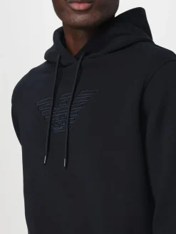 Felpa con cappuccio Emporio Armani in cotone