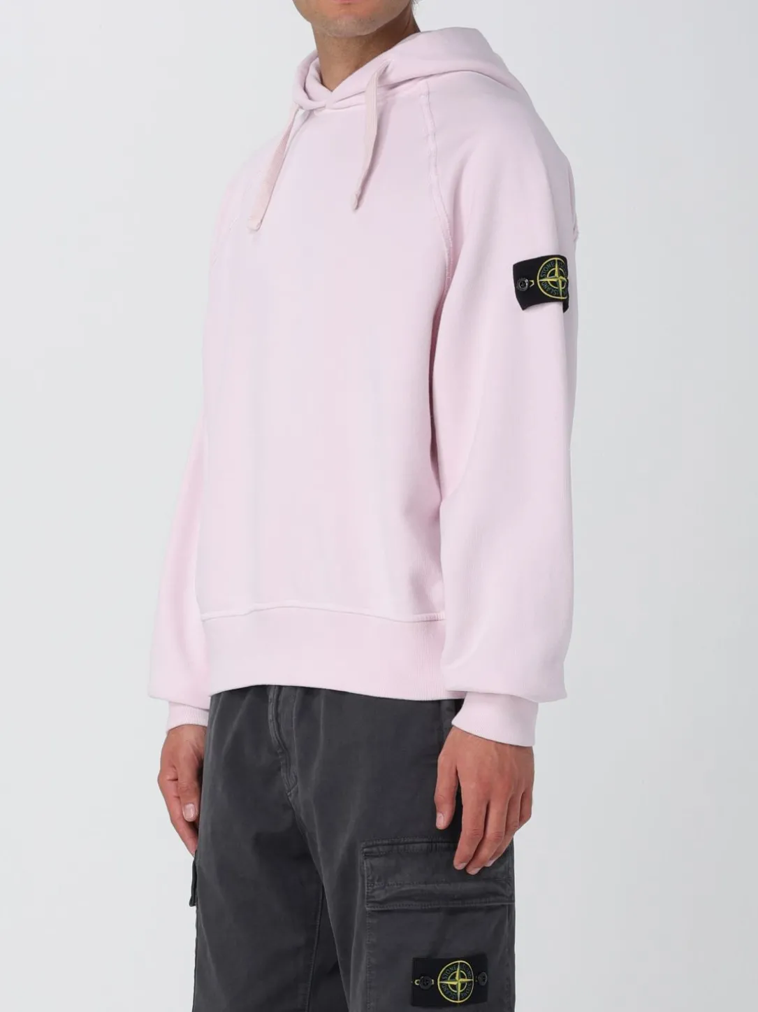 Felpa con cappuccio in cotone Stone Island