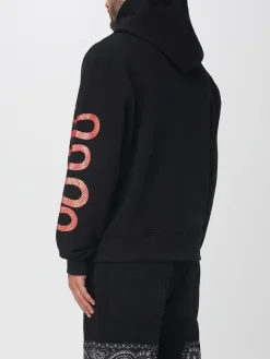 Felpa con cappuccio in cotone stampata Amiri