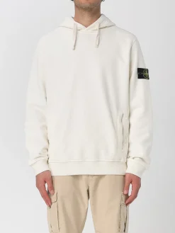 Felpa con cappuccio in cotone Stone Island
