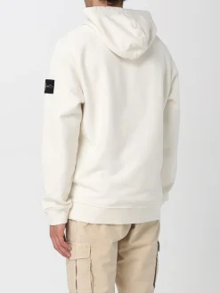 Felpa con cappuccio in cotone Stone Island