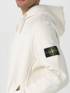 Felpa con cappuccio in cotone Stone Island