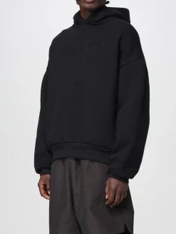 Felpa con cappuccio in misto cotone con logo Fear Of God