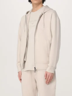 Felpa con cappuccio in misto cotone Emporio Armani