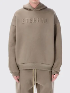 Felpa con cappuccio in misto cotone con logo Fear Of God