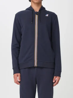 Felpa con cappuccio K-Way in jersey